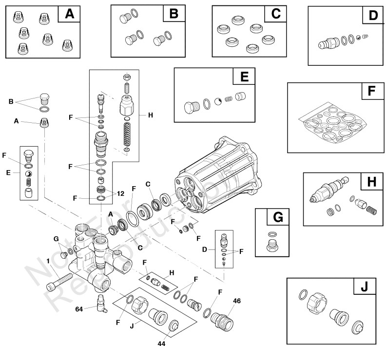 771784 pressure washer Pump rebuild kits & parts